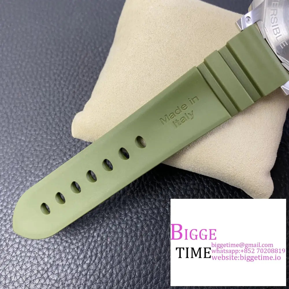 Pam1055 42Mm Submersible Green Dial Rubber Strap Vsf P9000 Panerai