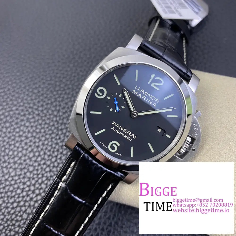 Pam1312 44Mm Luminor Black Dial Leather Strap Vsf P9000 Panerai