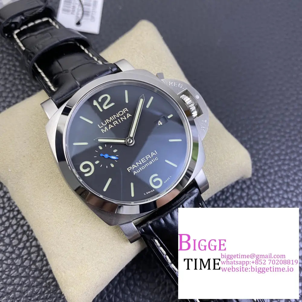 Pam1312 44Mm Luminor Black Dial Leather Strap Vsf P9000 Panerai