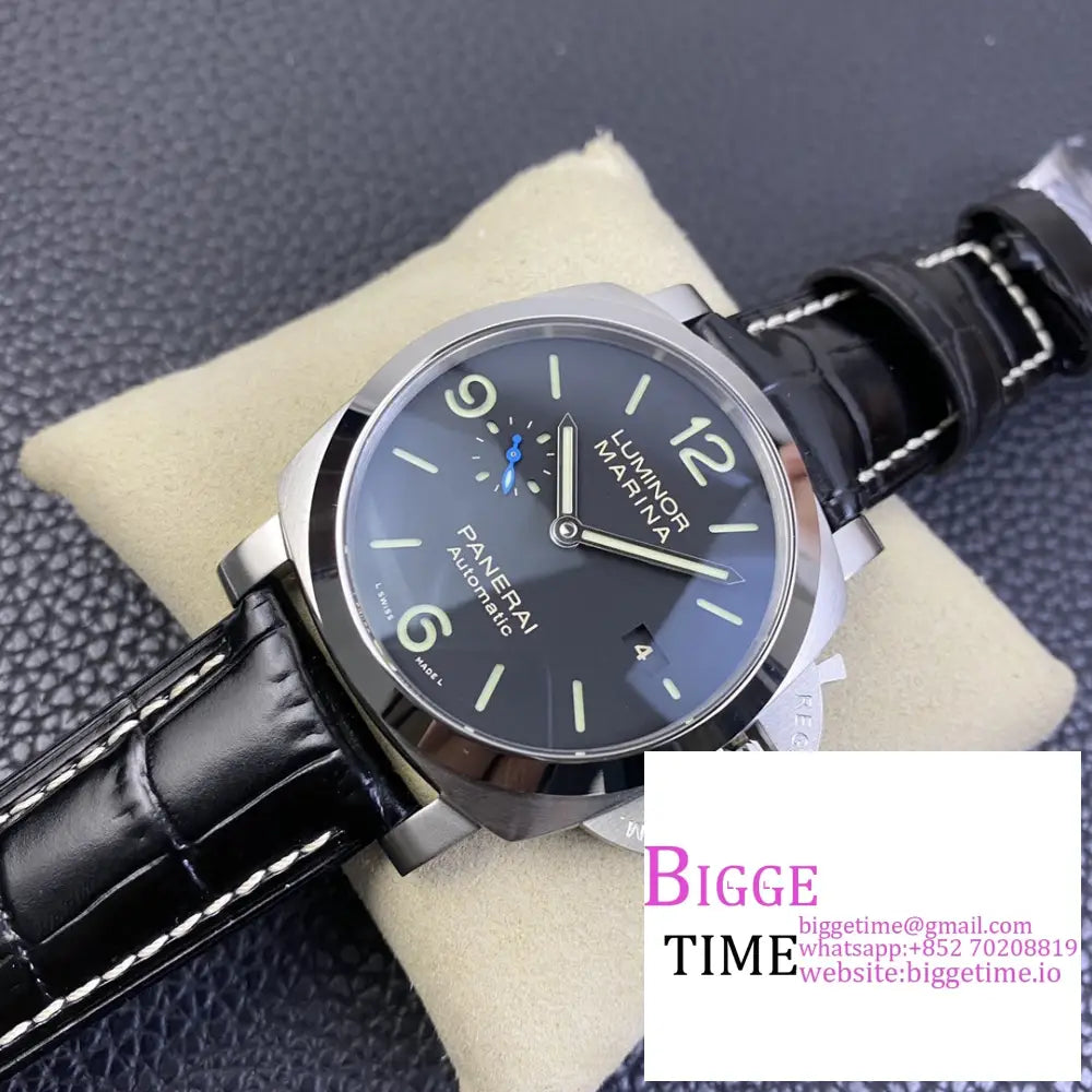 Pam1312 44Mm Luminor Black Dial Leather Strap Vsf P9000 Panerai