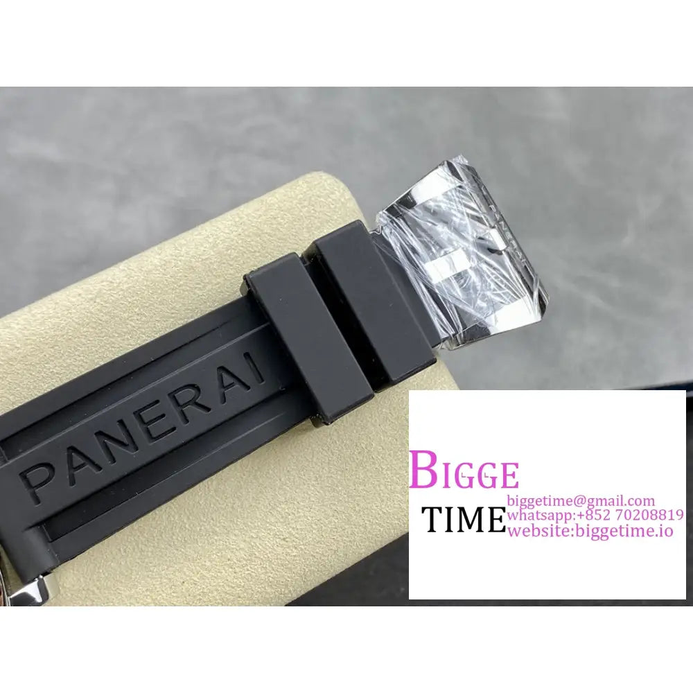 Pam1342 44Mm Luminor White Dial Black Rubber Strap Hwf 6497 Panerai