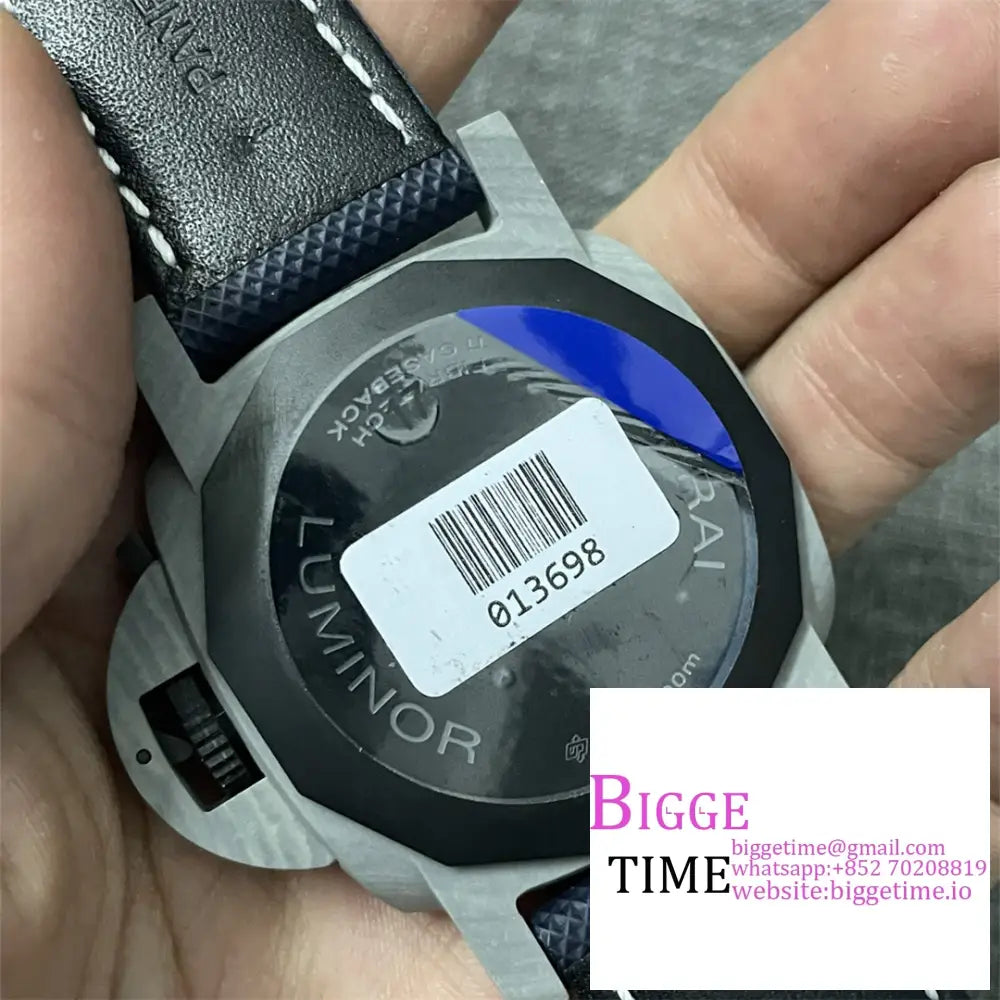 Pam1663 44Mm Luminor Carbon Gradient Blue Dial Nylon Strap Vsf P9010 Panerai