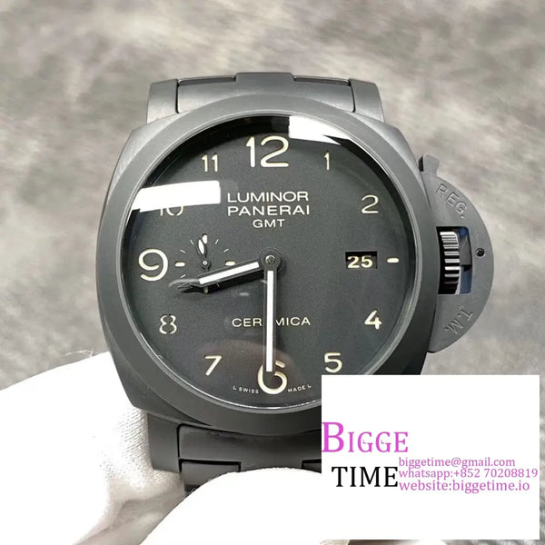 Pam438 44Mm Luminor 1950 Gmt Ceramic Black Dial Bracelet Vsf P9001 Option1 Panerai