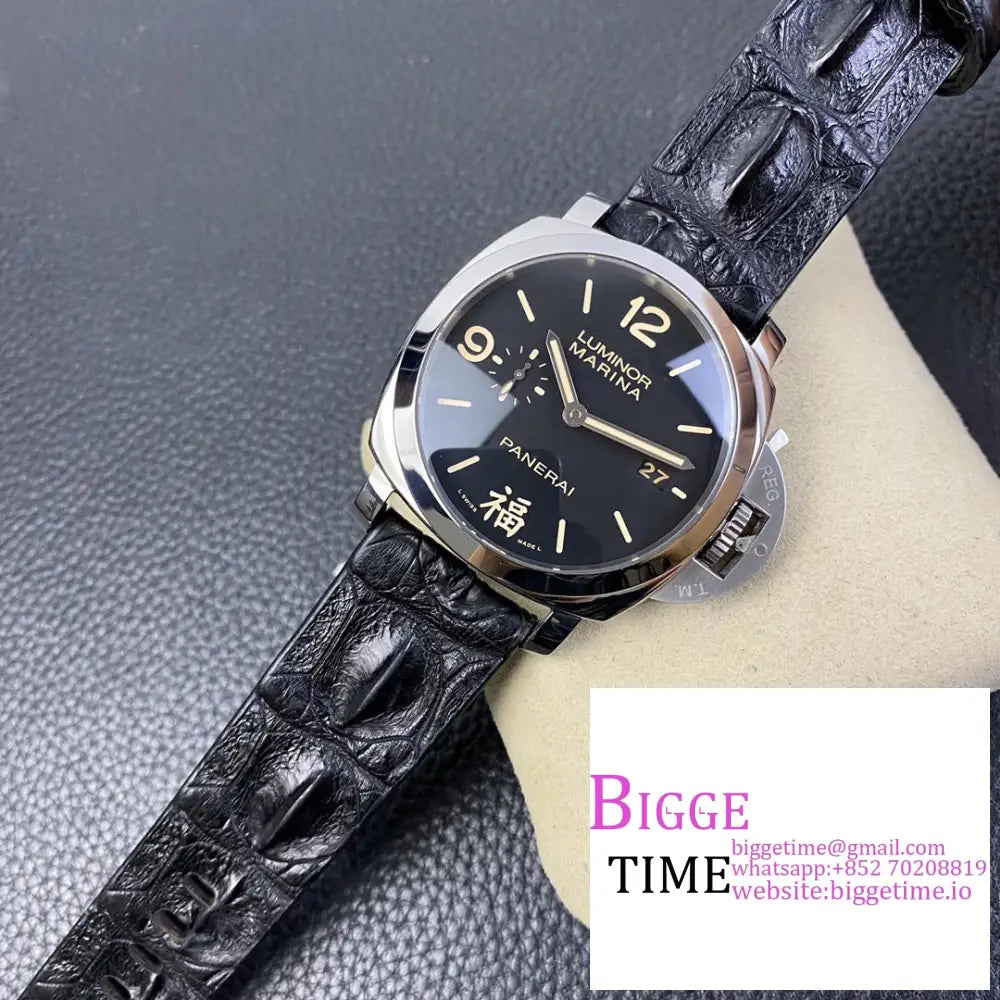 Pam498 44Mm Luminor Black Dial Leather Strap Vsf P9000 Option1 Panerai