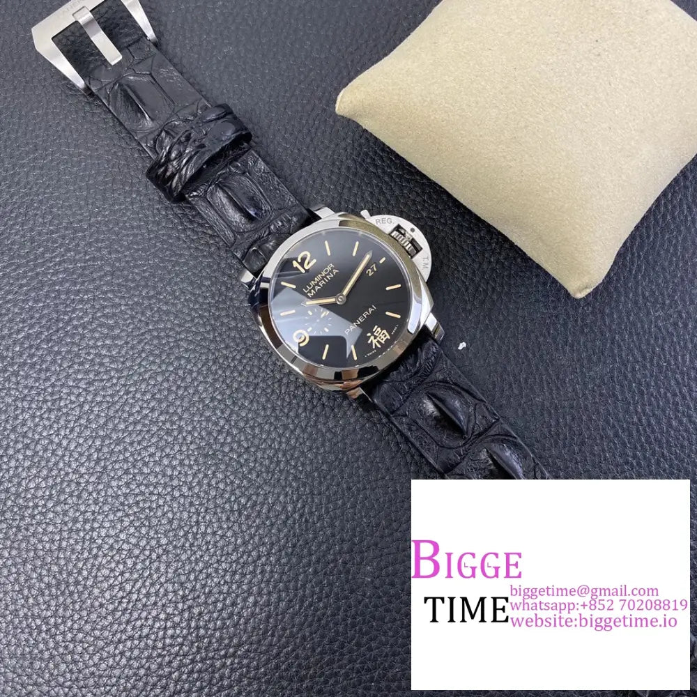 Pam498 44Mm Luminor Black Dial Leather Strap Vsf P9000 Panerai