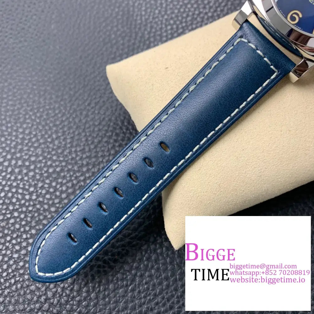 Pam688 42Mm Luminor 1950 Gmt Blue Dial Leather Strap Vsf P9001 Panerai