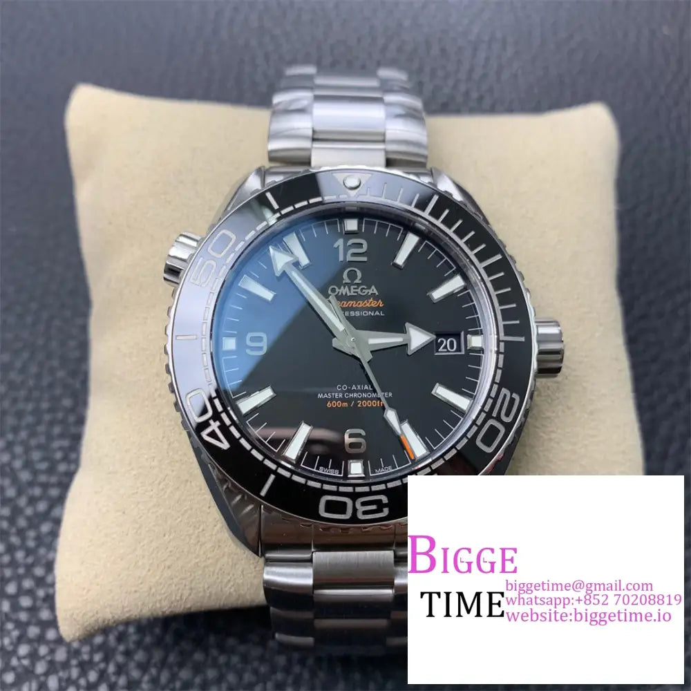 Planet Ocean 600M 43.5Mm Black Dial Ss Bracelet Vsf A8900 Option1 Omega