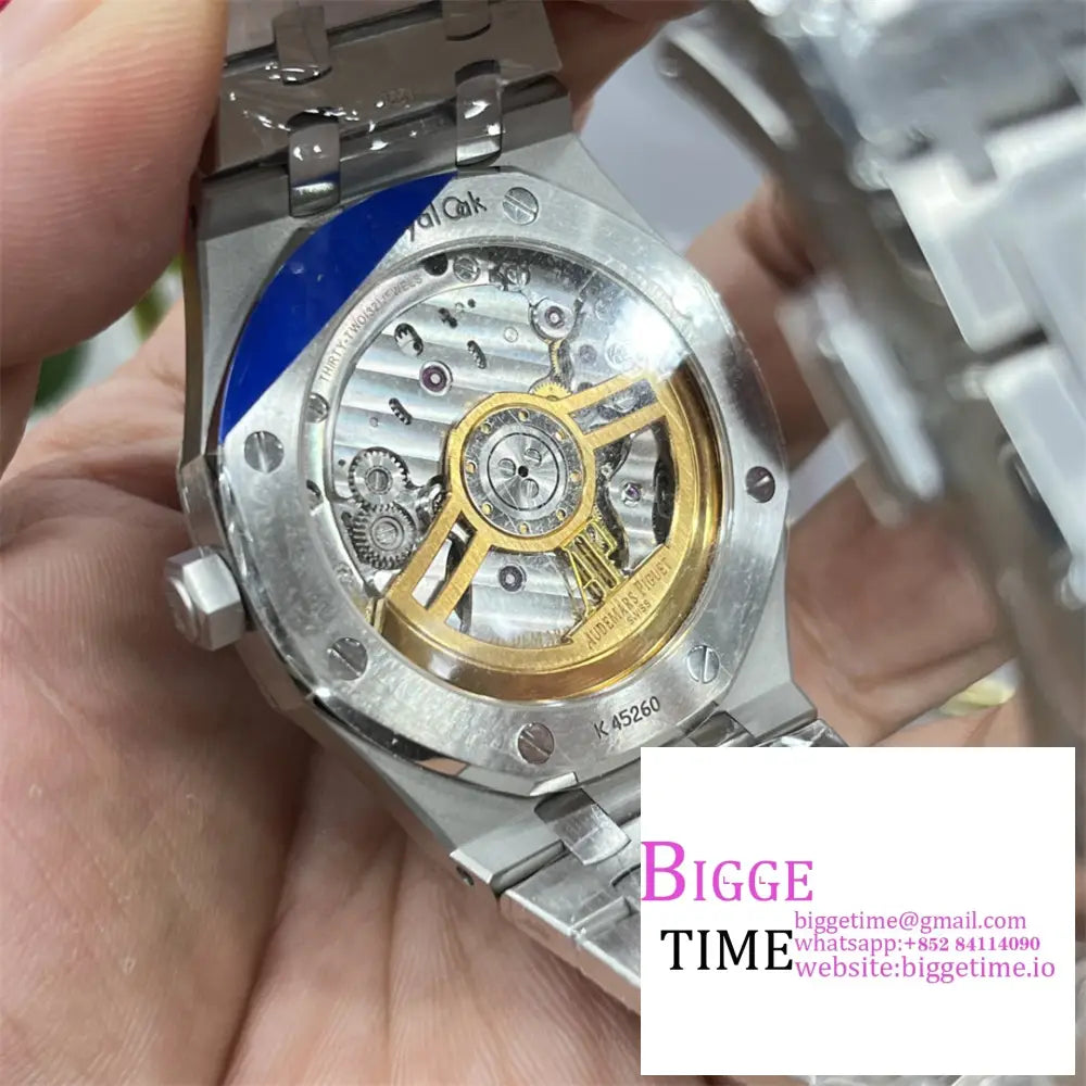 Ap Royal Oak 50Th Anniversary 41Mm 15510 Blue Dial Ss Bracelet Apsf Sa4302 Audemars Piguet