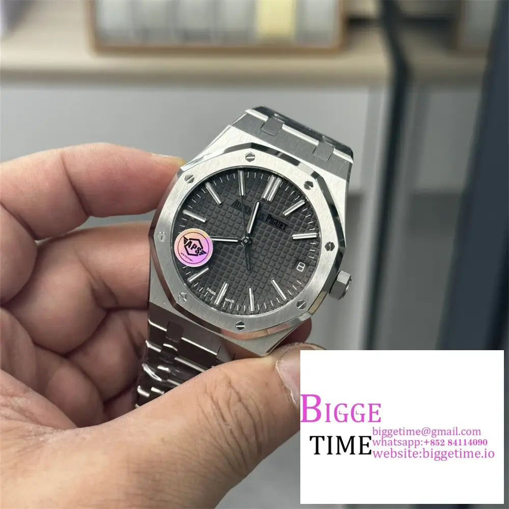 Ap Royal Oak 50Th Anniversary 41Mm 15510 Grey Dial Ss Bracelet Apsf Sa4302 Audemars Piguet