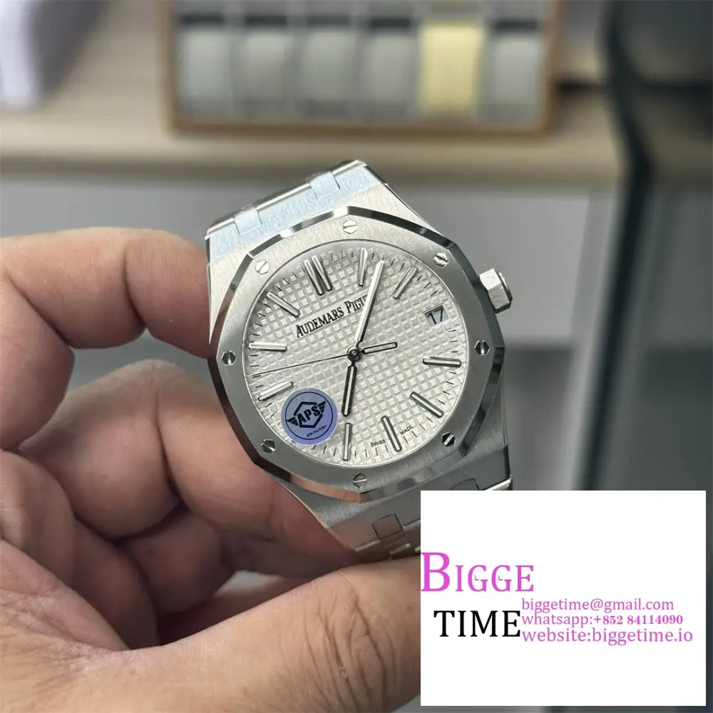 Ap Royal Oak 50Th Anniversary 41Mm 15510 White Dial Ss Bracelet Apsf Sa4302 Audemars Piguet