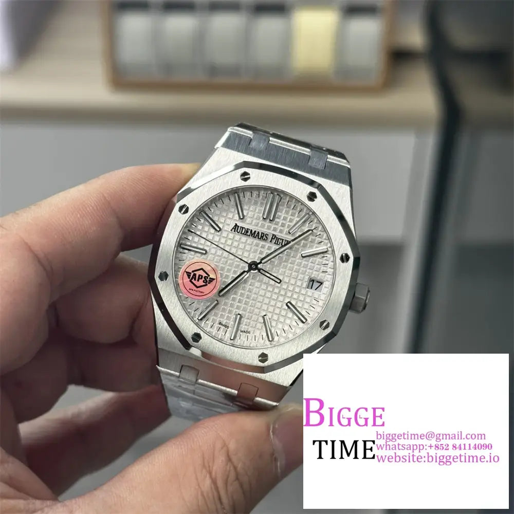 Ap Royal Oak 50Th Anniversary 41Mm 15510 White Dial Ss Bracelet Apsf Sa4302 Audemars Piguet