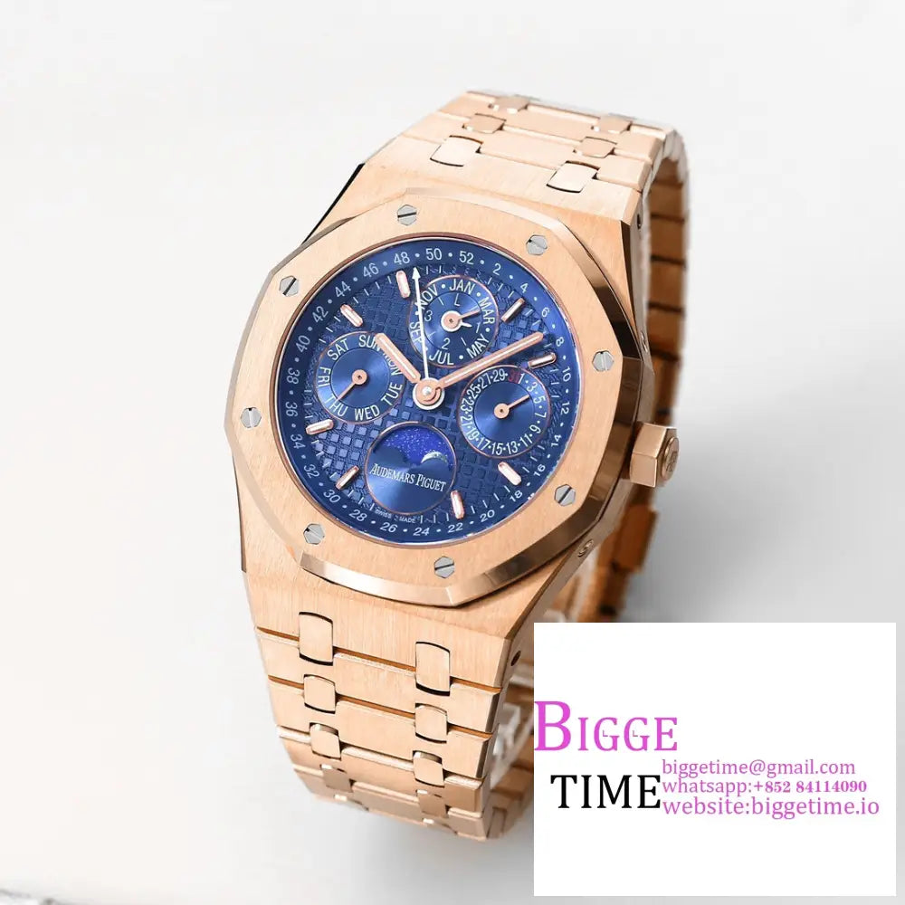 Ap Royal Oak 41Mm 26574 Rg Blue Dial Bracelet Bbrf A5134 Audemars Piguet