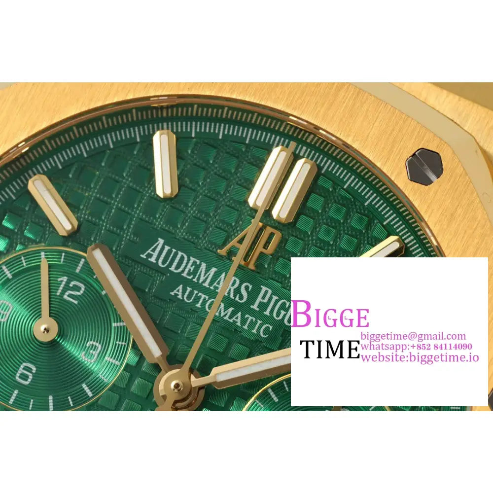 Ap Royal Oak 41Mm 26331 Yg Green Dial Bracelet Ipf A7750 Audemars Piguet