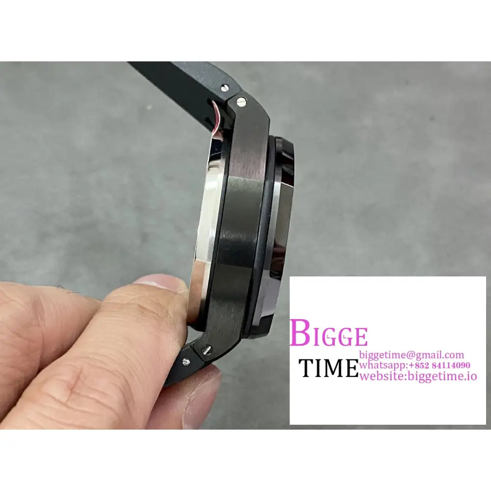 Ap Royal Oak Offshore 42Mm Ceramic Bezel Black Dial Rubber Strap Apf A7750 Audemars Piguet