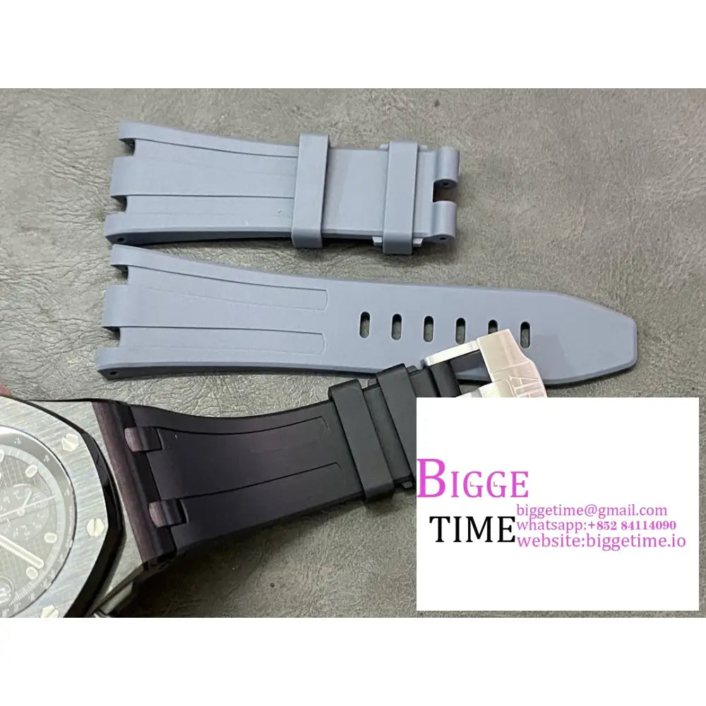 Ap Royal Oak Offshore 42Mm Ceramic Bezel Black Dial Rubber Strap Apf A7750 Audemars Piguet