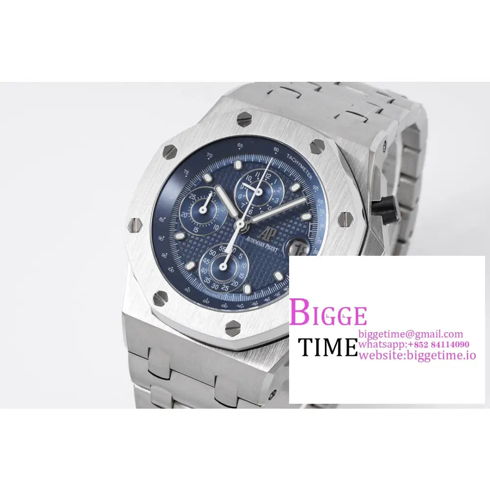 Ap Royal Oak Offshore 42Mm Blue Dial Ss Bracelet Apf A7750 Audemars Piguet
