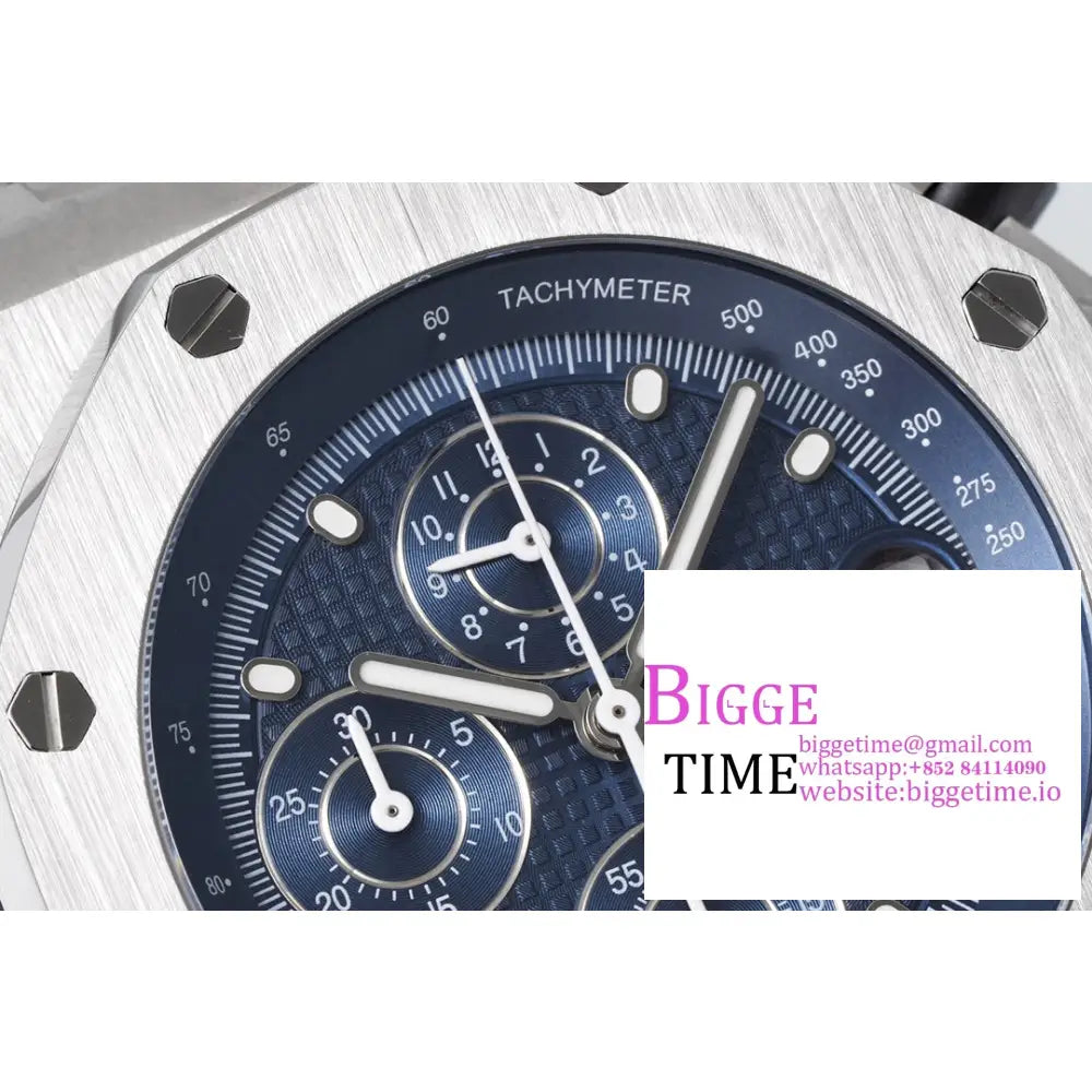 Ap Royal Oak Offshore 42Mm Blue Dial Ss Bracelet Apf A7750 Audemars Piguet