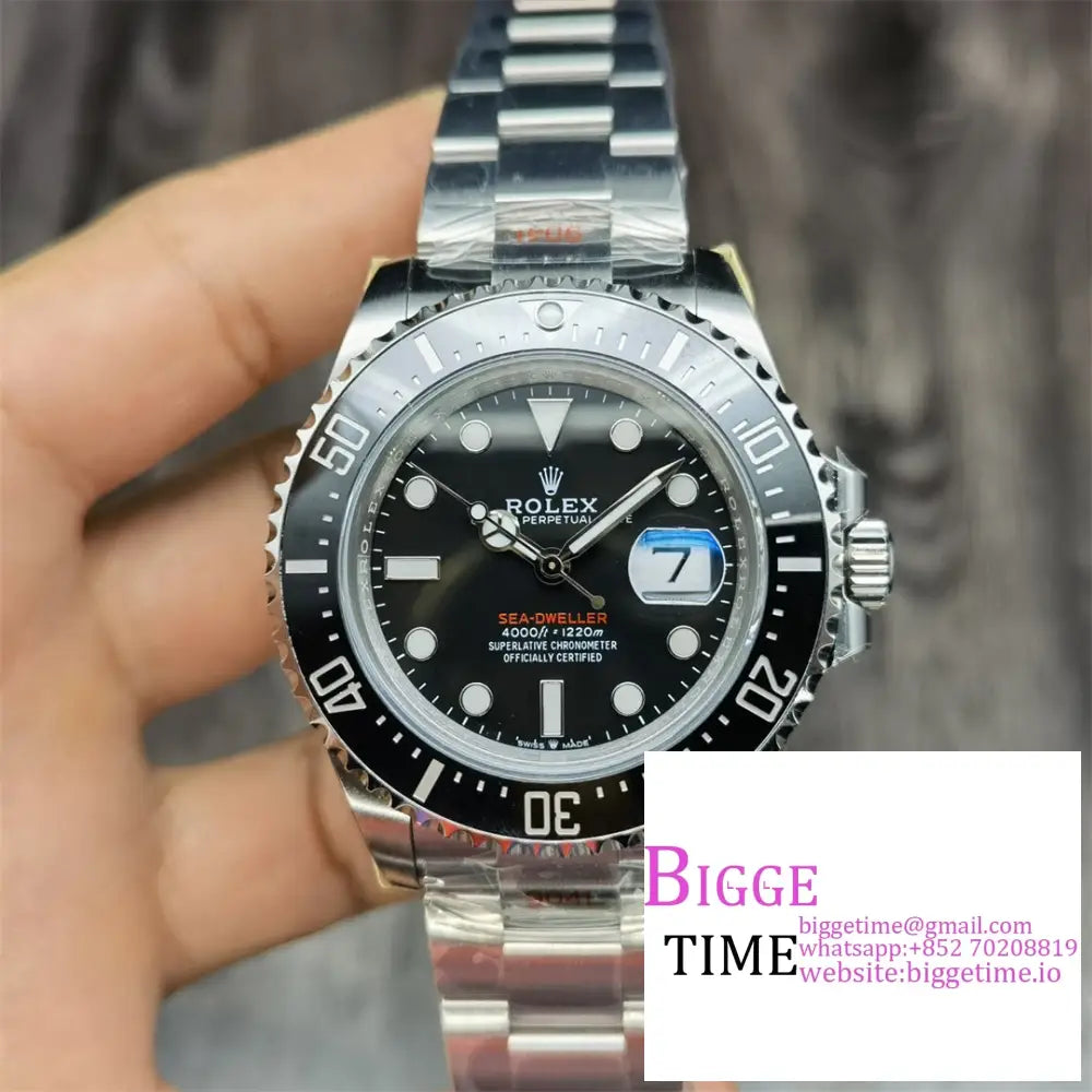 Sea Dweller 43Mm 126600 Single Red Black Dial Ss Bracelet Vsf Vs3235 Option1 Rolex