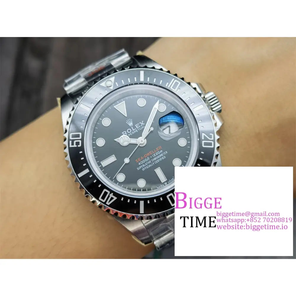 Sea Dweller 43Mm 126600 Single Red Black Dial Ss Bracelet Vsf Vs3235 Rolex