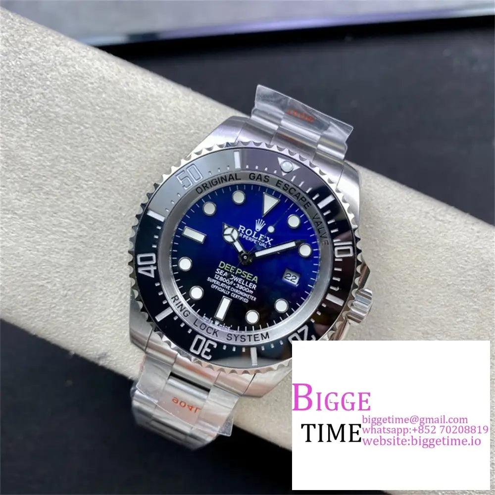 Sea Dweller 44Mm 126660 Gradiant Blue Dial Ss Bracelet Csf Vr3235 Option1 Rolex