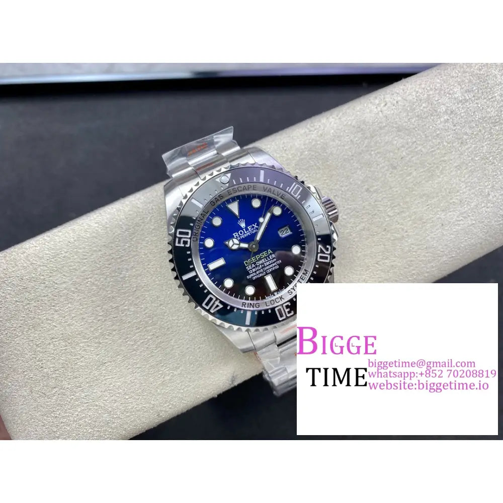 Sea Dweller 44Mm 126660 Gradiant Blue Dial Ss Bracelet Csf Vr3235 Rolex