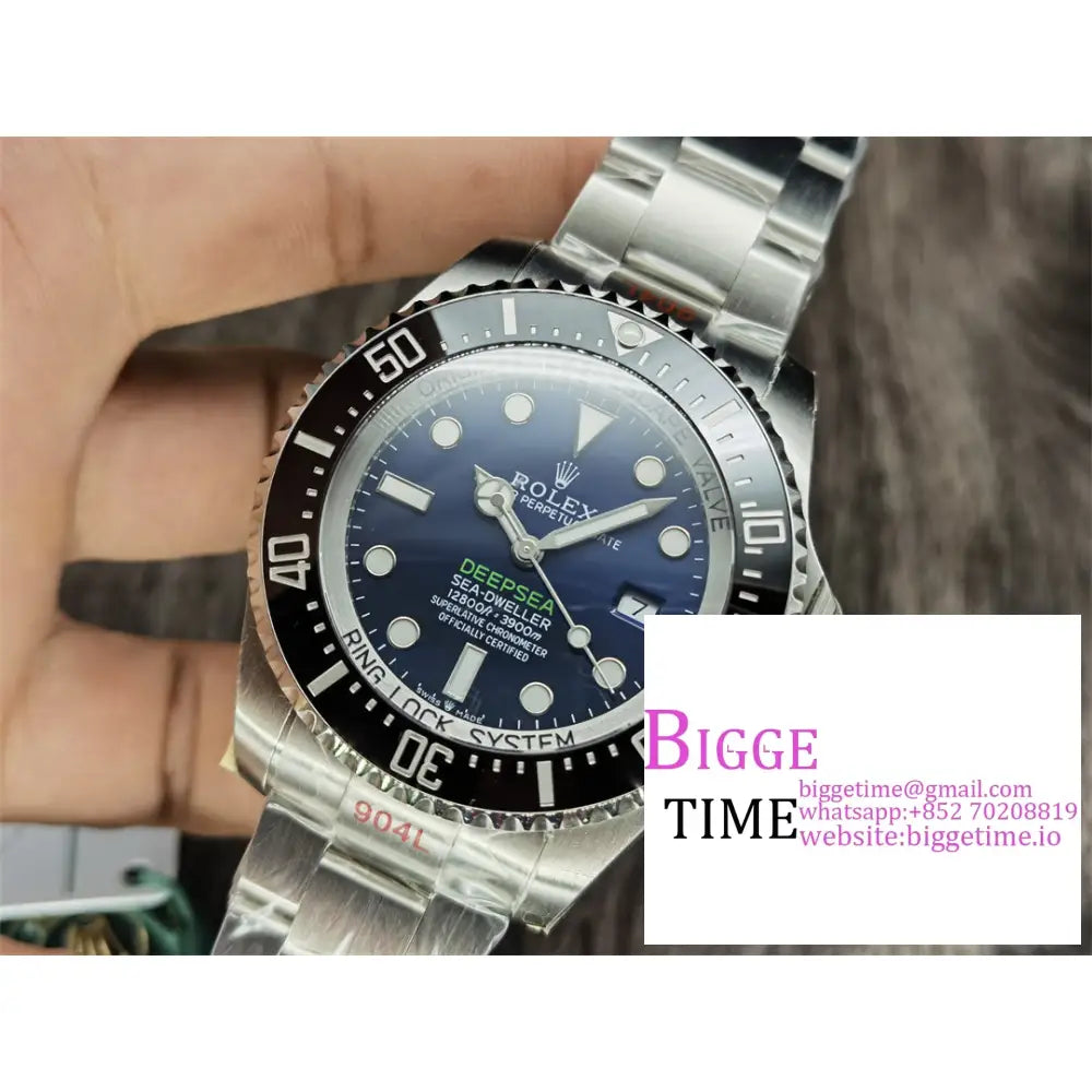 Sea Dweller 44Mm 126660 Gradiant Blue Dial Ss Bracelet Gmf Vr3235 Rolex