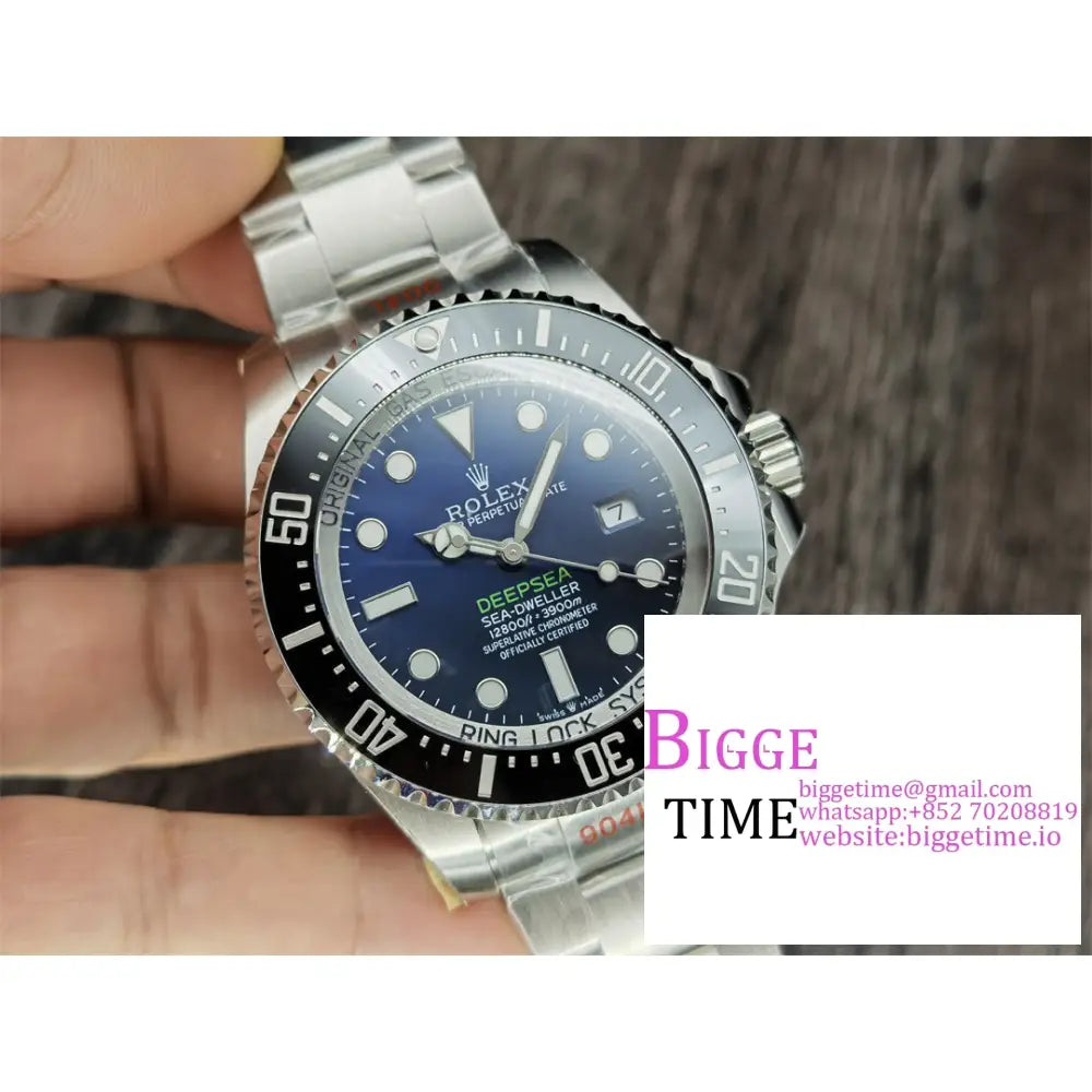 Sea Dweller 44Mm 126660 Gradiant Blue Dial Ss Bracelet Gmf Vr3235 Rolex