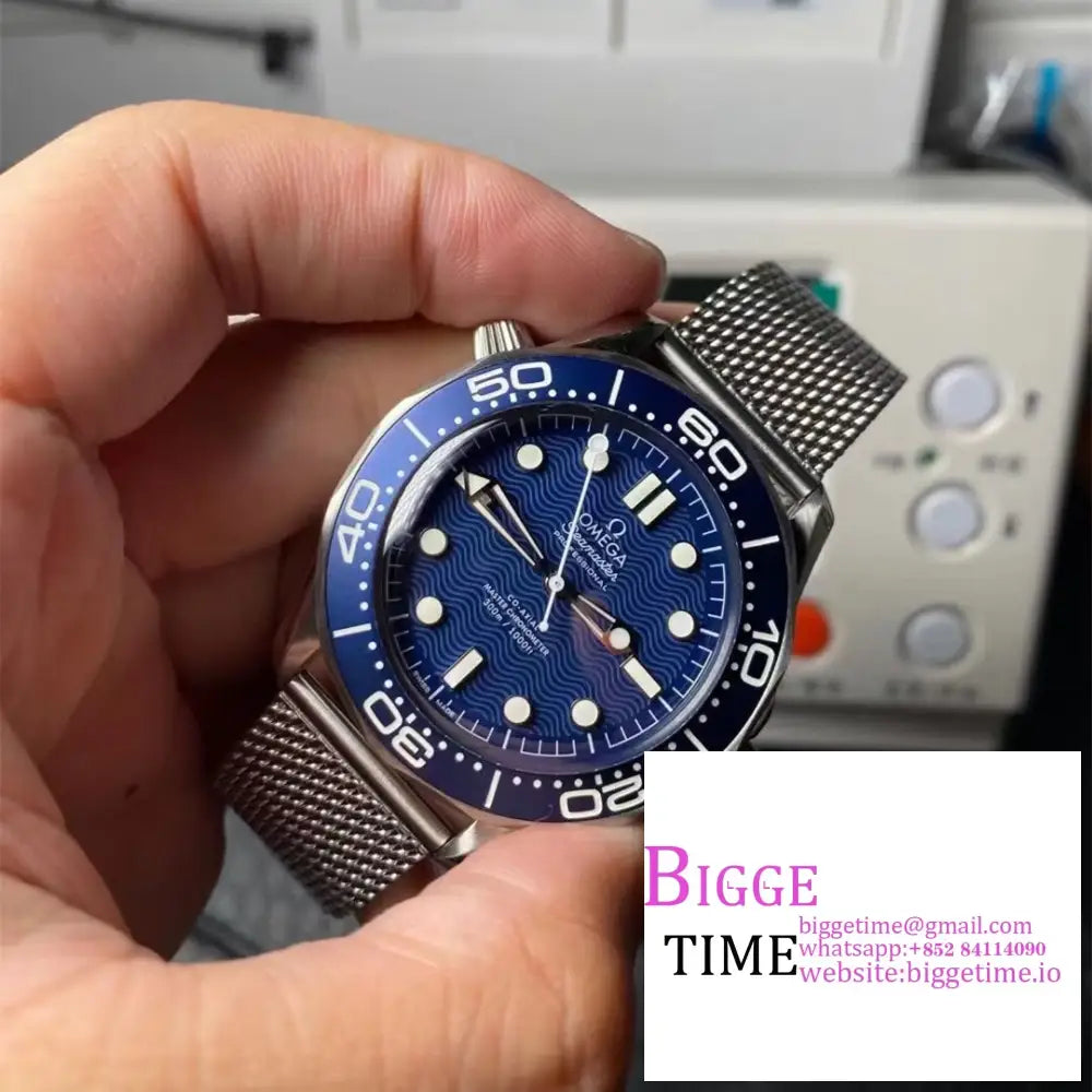 Seamaster Diver 300M James Bond 60Th Anniversary 42Mm Blue Dial Ss Bracelet Vsf A8806 Option1 Omega