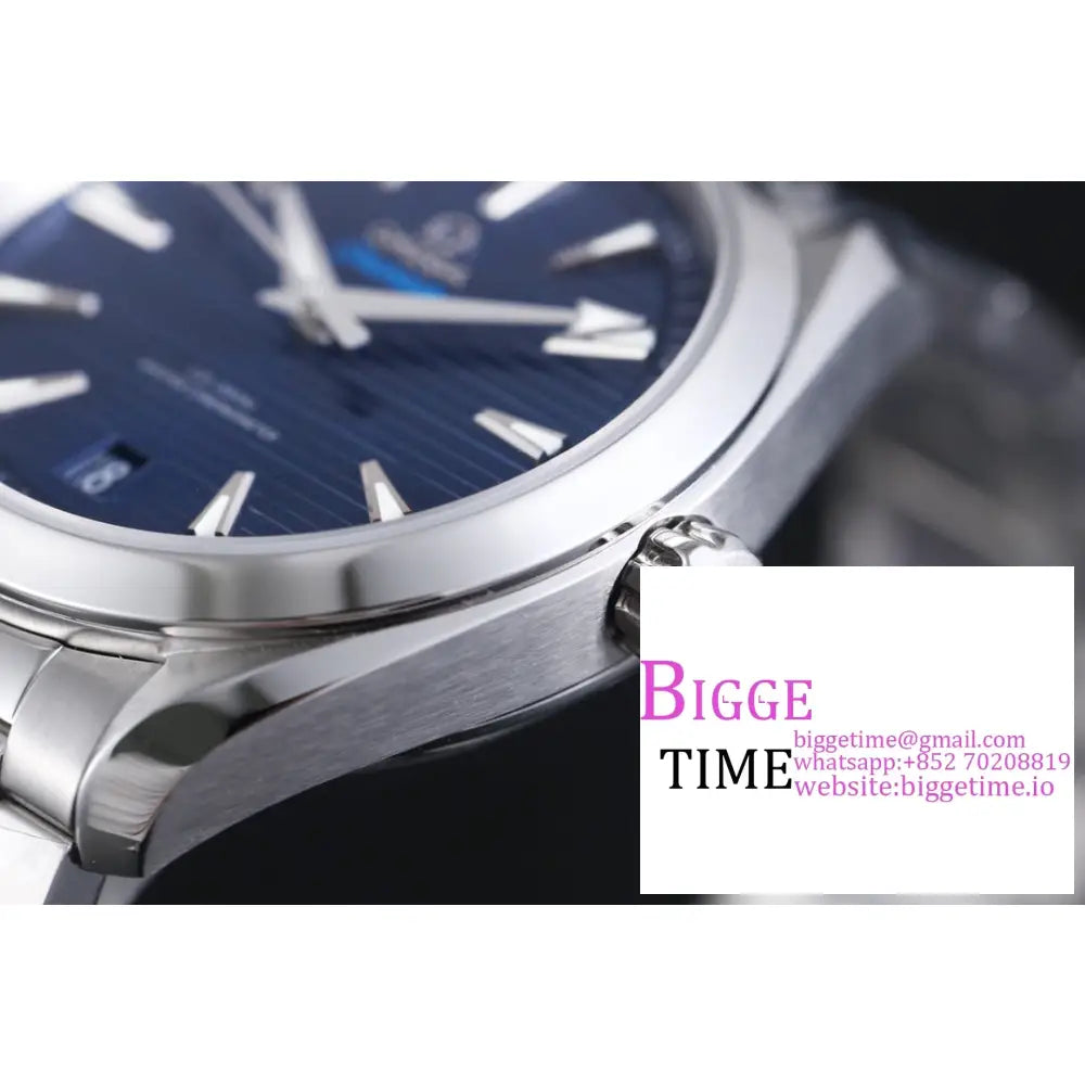 Seamaster 41Mm Aqua Terra 150M Blue Dial Ss Bracelet Vsf A8900 Omega