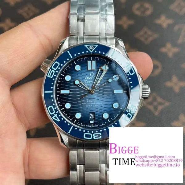 Seamaster Diver 300M 42Mm Summer Blue Dial Ss Bracelet Vsf A8808 Option1 Omega