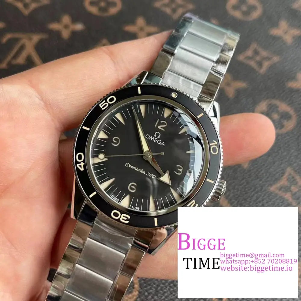 Seamaster Diver 300M Heritage 41Mm Black Dial Ss Bracelet Vsf A8912 Omega