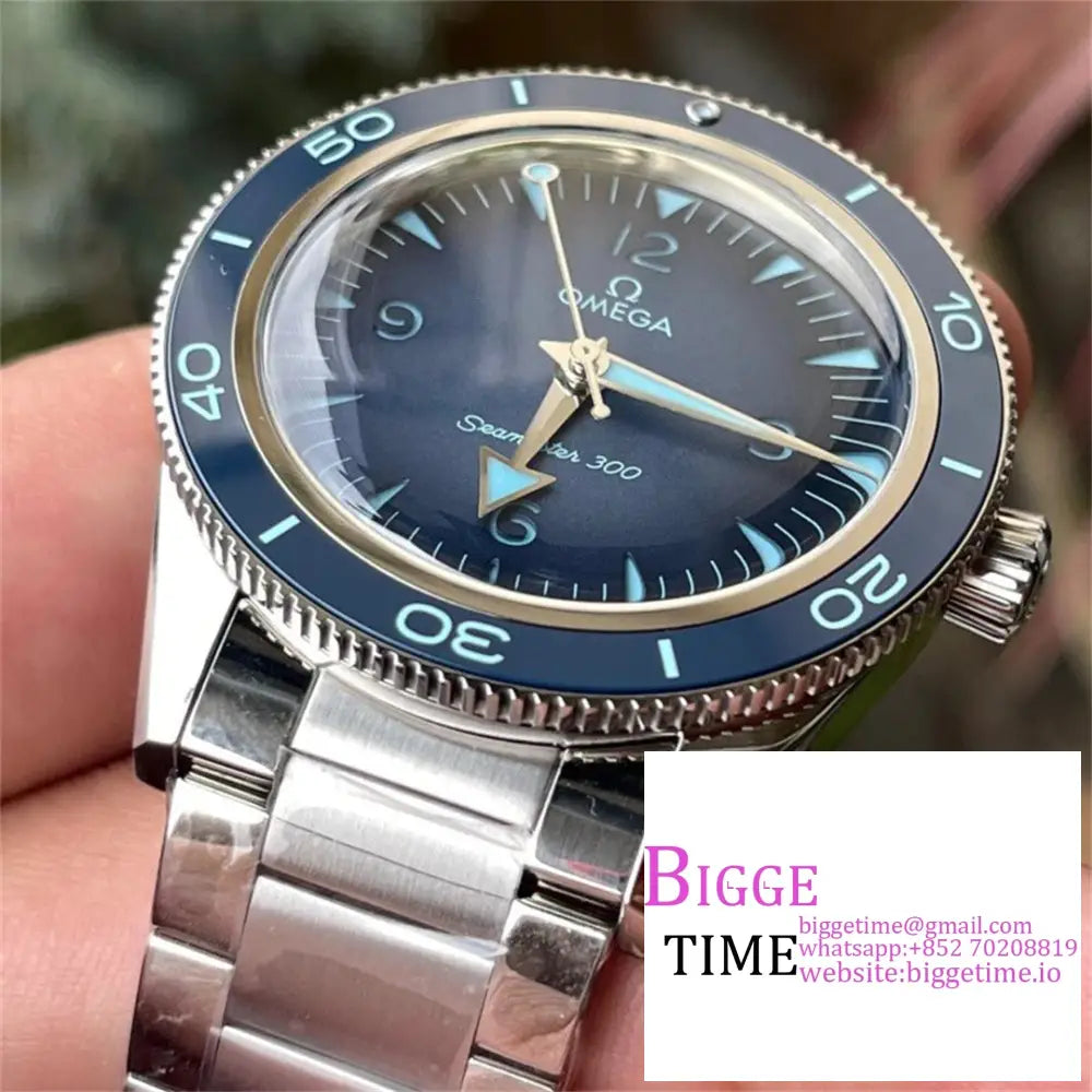 Seamaster Diver 300M Heritage 41Mm Blue Dial Ss Bracelet Vsf A8912 Omega