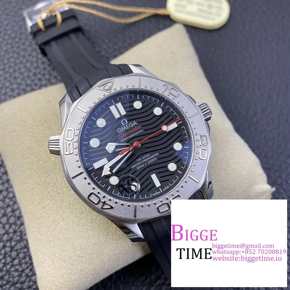 Seamaster Diver 300M Nekton 42Mm Black Dial Rubber Strap Vsf A8806 Omega