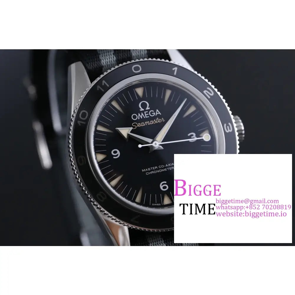 Seamaster Diver 300M “Spectre” 41Mm Ceramic Black Dial Nato Strap Vsf A8400 Omega