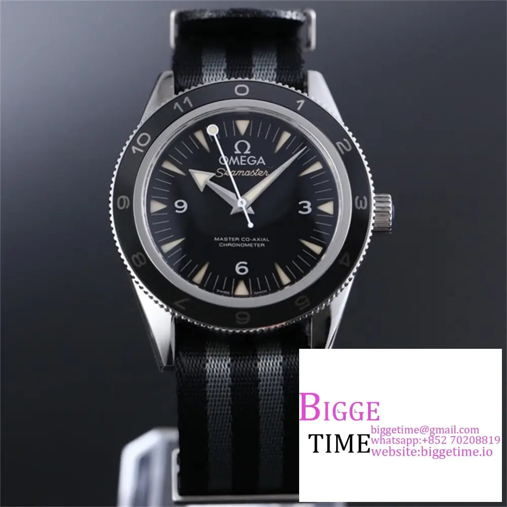 Seamaster Diver 300M “Spectre” 41Mm Ceramic Black Dial Nato Strap Vsf A8400 Option1 Omega