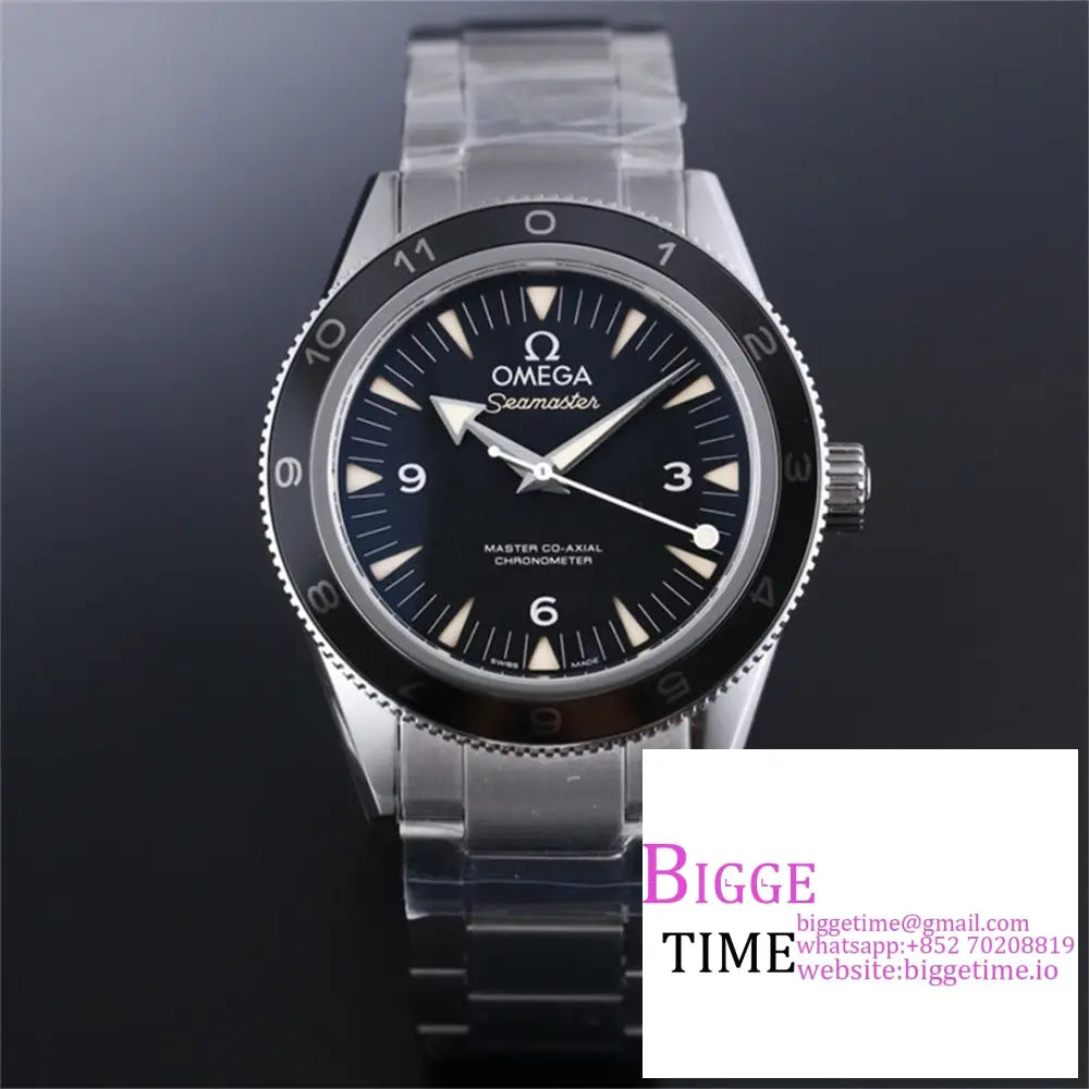 Seamaster Diver 300M “Spectre” 41Mm Ceramic Black Dial Ss Bracelet Vsf A8400 Option1 Omega