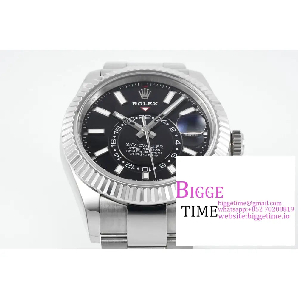 Skydweller 42Mm 326934 Black Dial Oyster Bracelet Zf A2824 Rolex