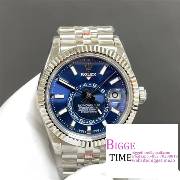 Skydweller 42Mm 326934 Blue Dial Jubilee Bracelet Jnf A23J Option1 Rolex