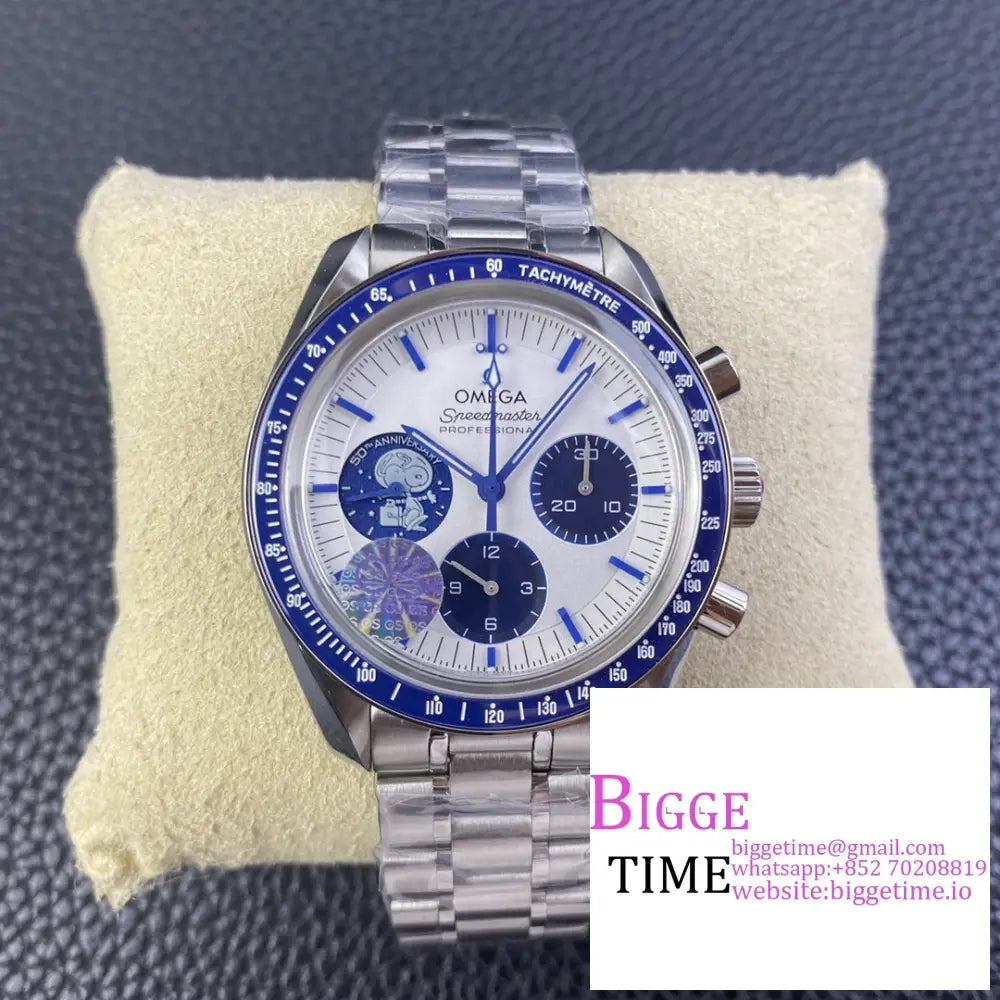 Speedmaster 42Mm Moonwatch Professional ??Silver Snoopy Award?? 50Th Anniversary Ss Bracelet Osf