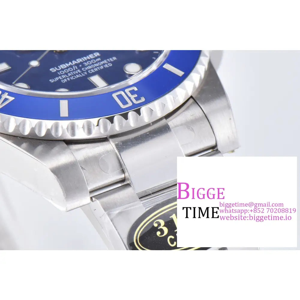 Submariner 40Mm 116610Lb 904L Ceramic Blue Dial Ss Bracelet Clean Factory Cf Vr3135 Rolex