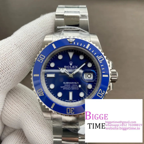 Submariner 40Mm 116610Lb 904L Ceramic Blue Dial Ss Bracelet Vsf Vs3135 Option1 Rolex