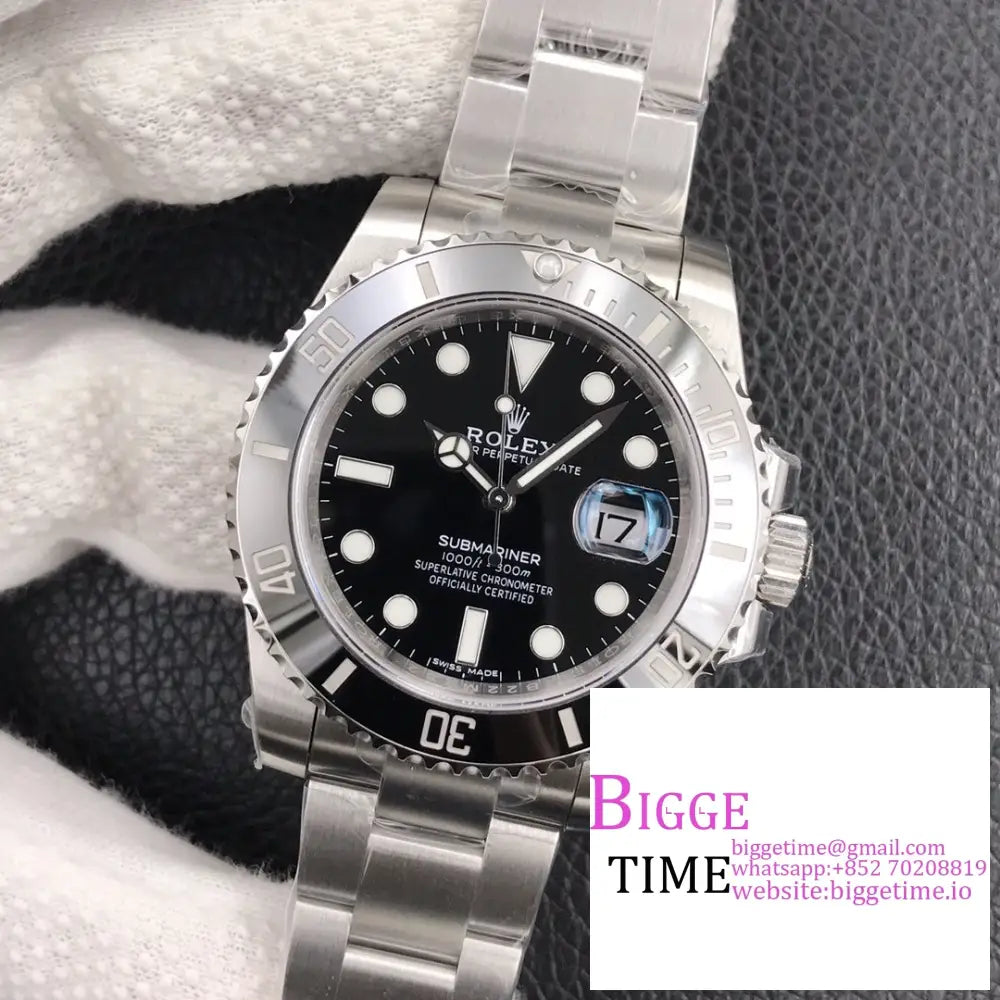 Submariner 40Mm 116610Ln 904L Ceramic Black Dial Ss Bracelet Vsf Vs3135 Rolex