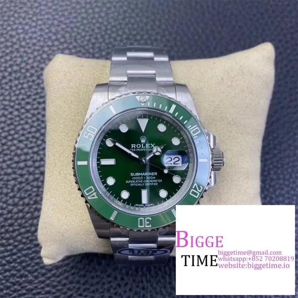 Submariner 40Mm 116610Lv 904L Ceramic Green Dial Ss Bracelet Clean Factory Cf Vr3135 Option1 Rolex