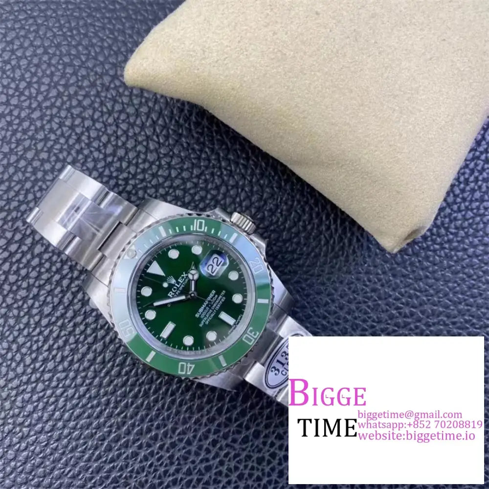 Submariner 40Mm 116610Lv 904L Ceramic Green Dial Ss Bracelet Clean Factory Cf Vr3135 Rolex