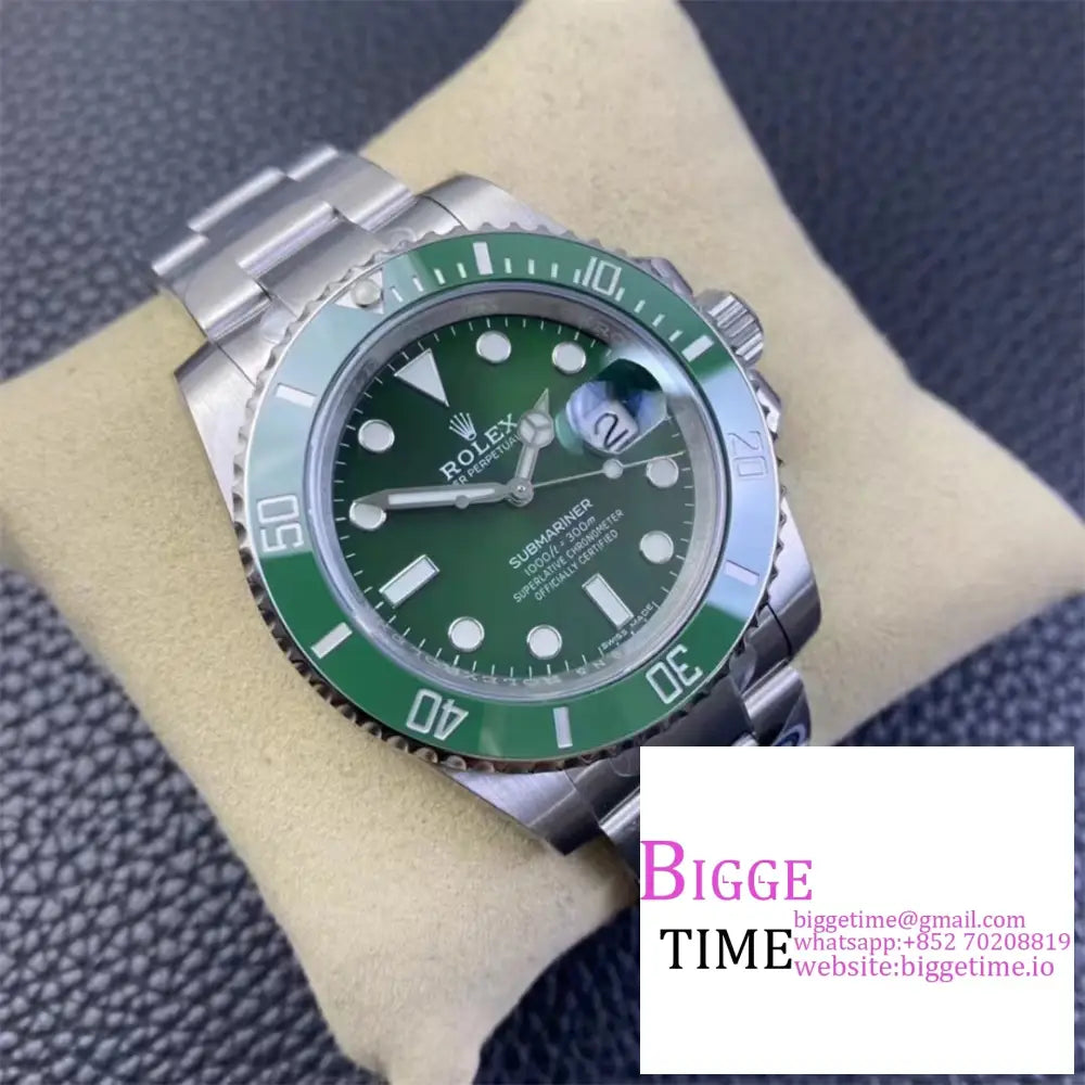 Submariner 40Mm 116610Lv 904L Ceramic Green Dial Ss Bracelet Clean Factory Cf Vr3135 Rolex