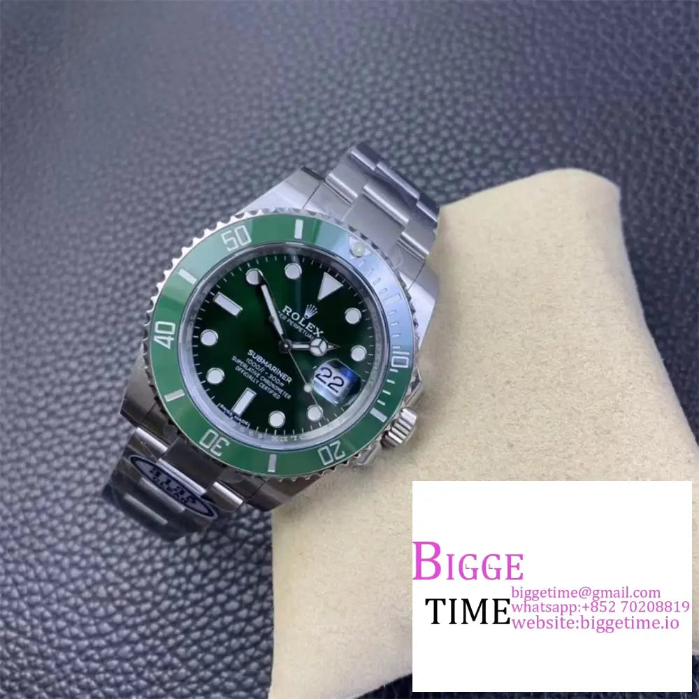 Submariner 40Mm 116610Lv 904L Ceramic Green Dial Ss Bracelet Clean Factory Cf Vr3135 Rolex