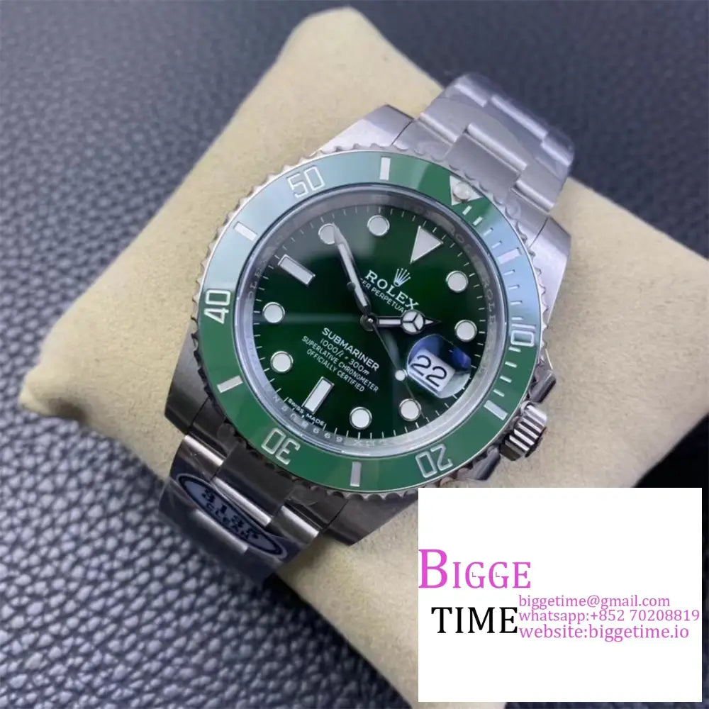 Submariner 40Mm 116610Lv 904L Ceramic Green Dial Ss Bracelet Clean Factory Cf Vr3135 Rolex