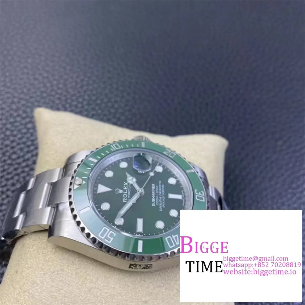 Submariner 40Mm 116610Lv 904L Ceramic Green Dial Ss Bracelet Clean Factory Cf Vr3135 Rolex