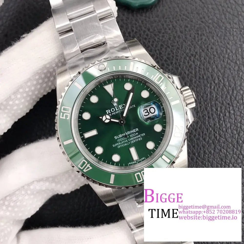 Submariner 40Mm 116610Lv 904L Ceramic Green Dial Ss Bracelet Vsf Vs3135 Rolex