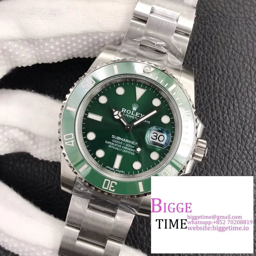 Submariner 40Mm 116610Lv 904L Ceramic Green Dial Ss Bracelet Vsf Vs3135 Rolex